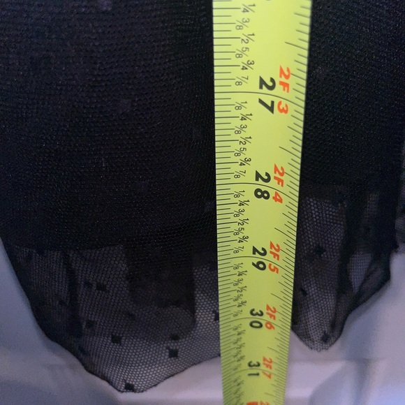 Lane Bryant Mesh Embroidered Black Blouse Sz 26/28 - Picture 14 of 16